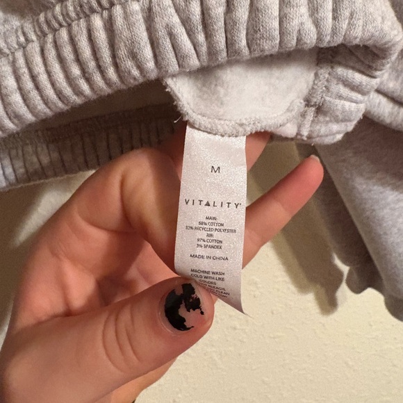 Vitality Gray Cropped Sweatshirt - Picture 2 of 2